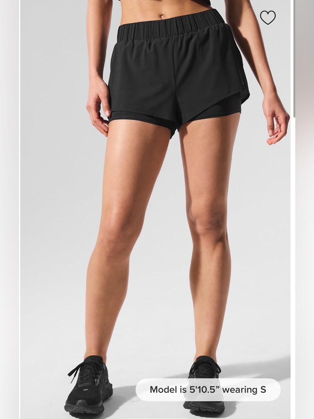 ALO Yoga Sport Star Short- BLACK